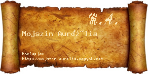 Mojszin Aurélia névjegykártya